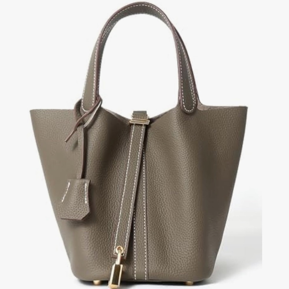 Soft leather bucket bag; NWOT